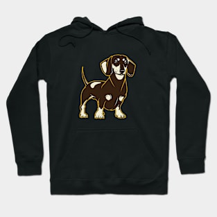 Dashing Dachshund Dog Art Hoodie